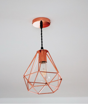 Image of a geometric shapes lamp